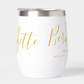 Bernadette name meaning monogram gold yellow (右面)