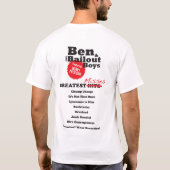 Bernankeの脱出の世界旅行のワイシャツ Tシャツ (裏面)