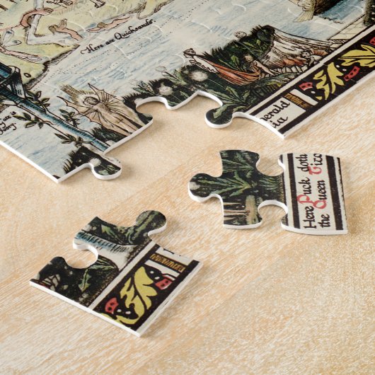 BernardのそりによるFairylandの古代地図 ジグソーパズル (側面)