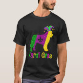 Bernard Dog Lover Mardi Gras Carnival Jester Tシャツ (正面)