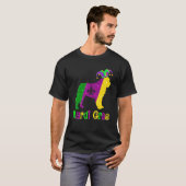 Bernard Dog Lover Mardi Gras Carnival Jester Tシャツ (正面フル)