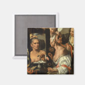 Bernardo Strozziによる古いコケット、バニタス マグネット (正面/裏面)