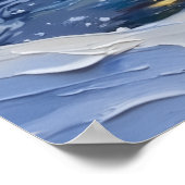 Bernedoodle Christmas Boat Holiday ポスター (角)