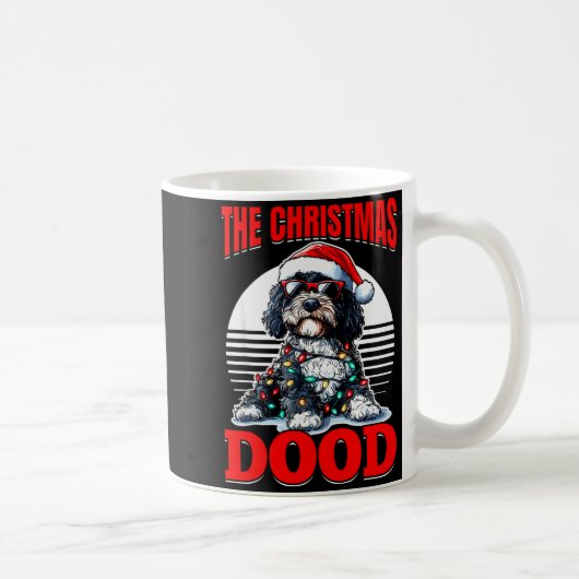 Bernedoodle Christmas Dog Breed The Christmas Dood コーヒーマグカップ (右)