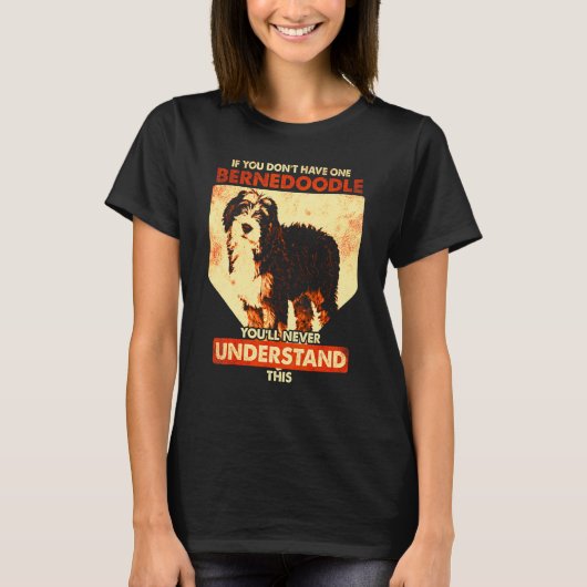 Bernedoodle Dog  Bernedoodle 2 Tシャツ (正面)