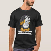 Bernedoodle Dog With Sunglasses Stubborn Tシャツ (正面)