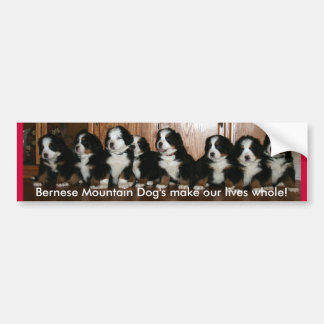 Bernerの子犬のバンパー。 バンパーステッカー