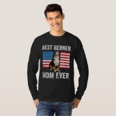 Berner Mom American Flag Dog  Owner Bernese Mounta Tシャツ (正面フル)