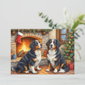 Berner Sennen Christmas Card シーズンカード (スタンド正面)
