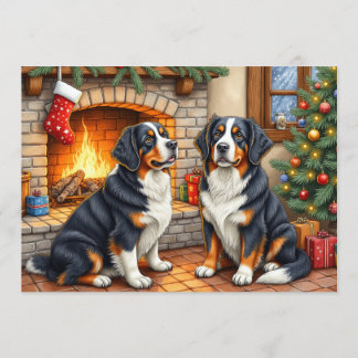 Berner Sennen Christmas Card シーズンカード