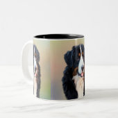 Berner Sennenhund ツートーンマグカップ (正面左)