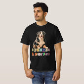 Bernese Lovers, Bernese Mountain Dog Retro T-Shirt Tシャツ (正面フル)