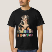 Bernese Lovers, Bernese Mountain Dog Retro T-Shirt Tシャツ (正面)