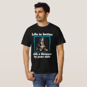 Bernese Lovers, Bernese Mountain Dog T-Shirt Tシャツ (正面フル)