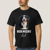 Bernese Lovers Dad, Bernese Mountain Dog T-Shirt Tシャツ (正面)