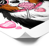 Bernese Mountain Coquette Dog Pet Lover Owner  ポスター (角)