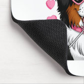 Bernese Mountain Coquette Dog Pet Lover Owner マウスパッド (コーナー)