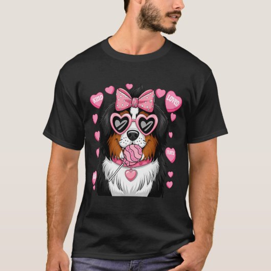 Bernese Mountain Coquette Dog Pet Lover Owner  Tシャツ (正面)