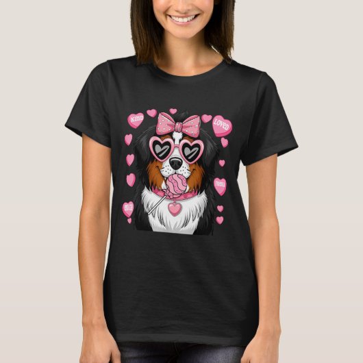 Bernese Mountain Coquette Dog Pet Lover Owner  Tシャツ (正面)