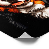 Bernese Mountain Cute Berner Dog Lover Valentines  ポスター (角)