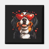 Bernese Mountain Cute Berner Dog Lover Valentines  マグネット (正面)