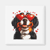 Bernese Mountain Cute Berner Dog Lover Valentines  マグネット (正面)