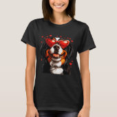 Bernese Mountain Cute Berner Dog Lover Valentines  Tシャツ (正面)
