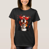 Bernese Mountain Cute Berner Dog Lover Valentines  Tシャツ (正面)