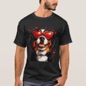 Bernese Mountain Cute Berner Dog Lover Valentines  Tシャツ (正面)