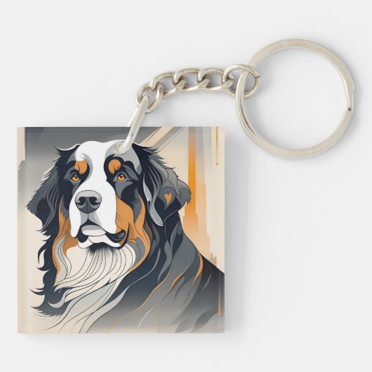 Bernese Mountain Dog キーホルダー (裏面)