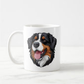 Bernese Mountain Dog コーヒーマグカップ (左)