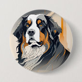 Bernese Mountain Dog 缶バッジ (正面)