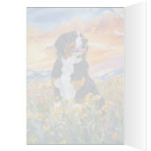 Bernese Mountain Dog - 5" x 7"アートカード (内側 (左))