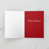 Bernese Mountain Dog and Orca Christmas  カード (内部)