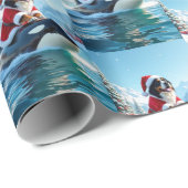 Bernese Mountain Dog and Orca Christmas  ラッピングペーパー (ロールコーナー)