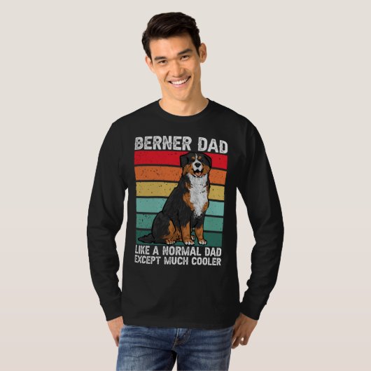 Bernese Mountain Dog Berner Dad Tシャツ (正面フル)