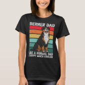 Bernese Mountain Dog Berner Dad Tシャツ (正面)