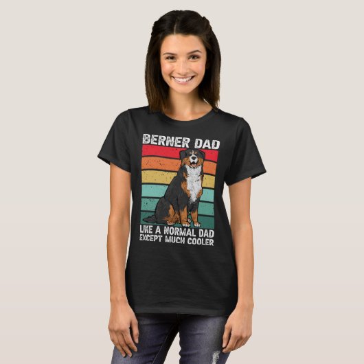 Bernese Mountain Dog Berner Dad Tシャツ (正面フル)
