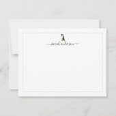 Bernese Mountain Dog Border Personalized ノートカード (正面)