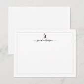 Bernese Mountain Dog Border Personalized ノートカード (正面/裏面)