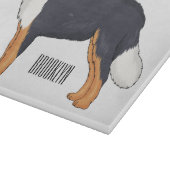 Bernese mountain dog cartoon illustration カッティングボード (角)