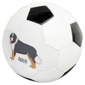 Bernese mountain dog cartoon illustration サッカーボール (3/4)