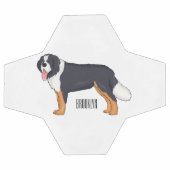 Bernese mountain dog cartoon illustration サッカーボール (フラット)