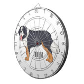 Bernese mountain dog cartoon illustration ダーツボード (正面右)