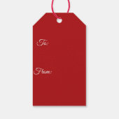 Bernese Mountain Dog Christmas ギフトタグ (裏面)