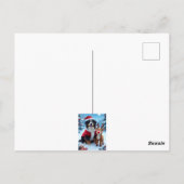 Bernese Mountain Dog Christmas  ポストカード (裏面)