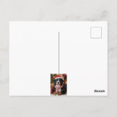 Bernese Mountain Dog Christmas  ポストカード (裏面)