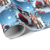 Bernese Mountain Dog Christmas  ラッピングペーパー (ロールコーナー)