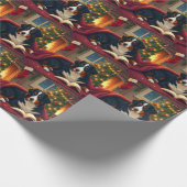 Bernese Mountain Dog Christmas Bedtime Story ラッピングペーパー (角)