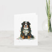 Bernese Mountain Dog Christmas I'm Fine Everything カード (正面)